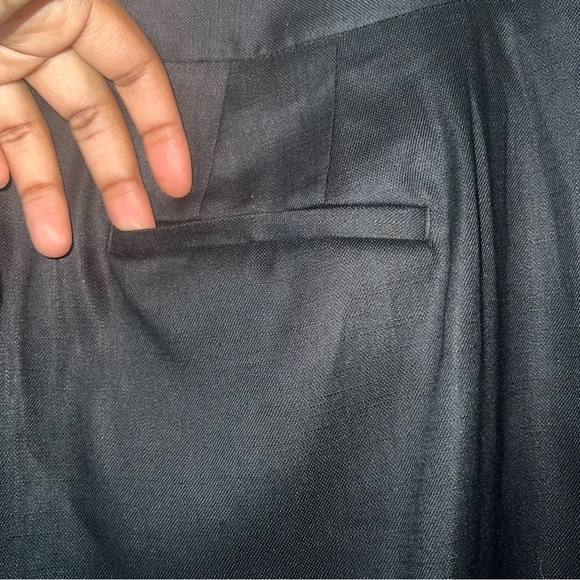 NWT Talbots Black Linen Blend Dress Pants - Picture 7 of 10